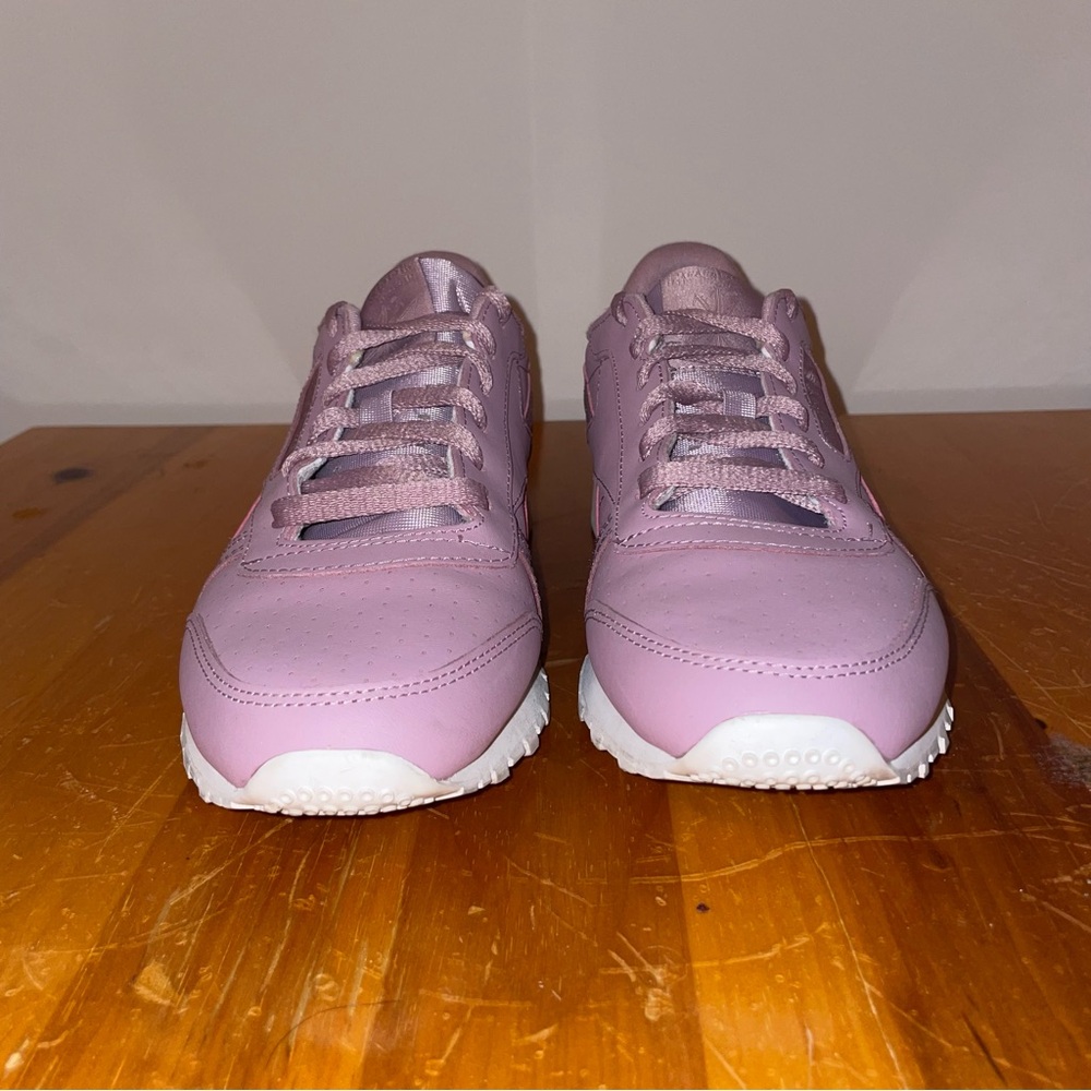 Purple Reebok sneakers
